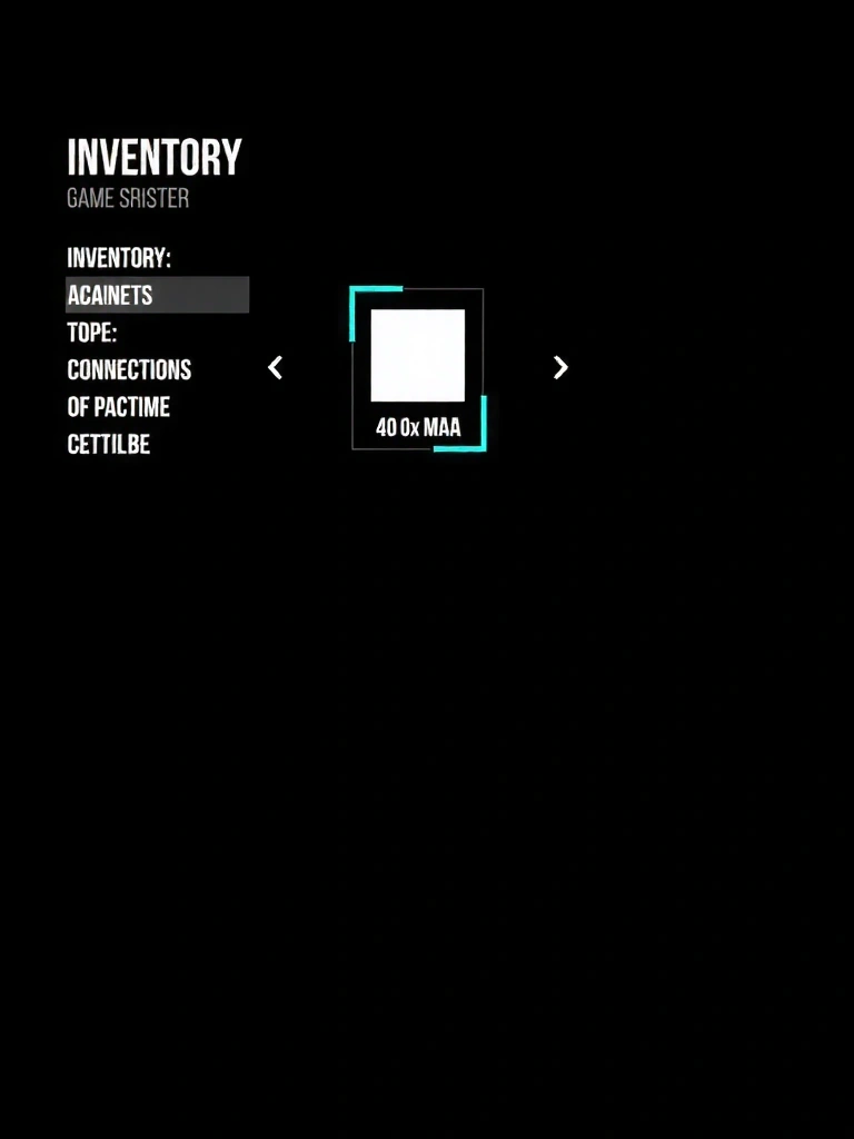 Neo-Brutalist RPG Interface